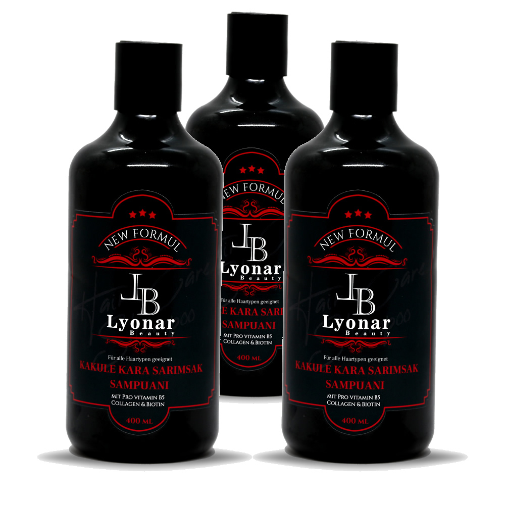 Lyonar Beauty Efsane Kakule Özlü Kara Sarımsak Şampuanı (3 Ürün)